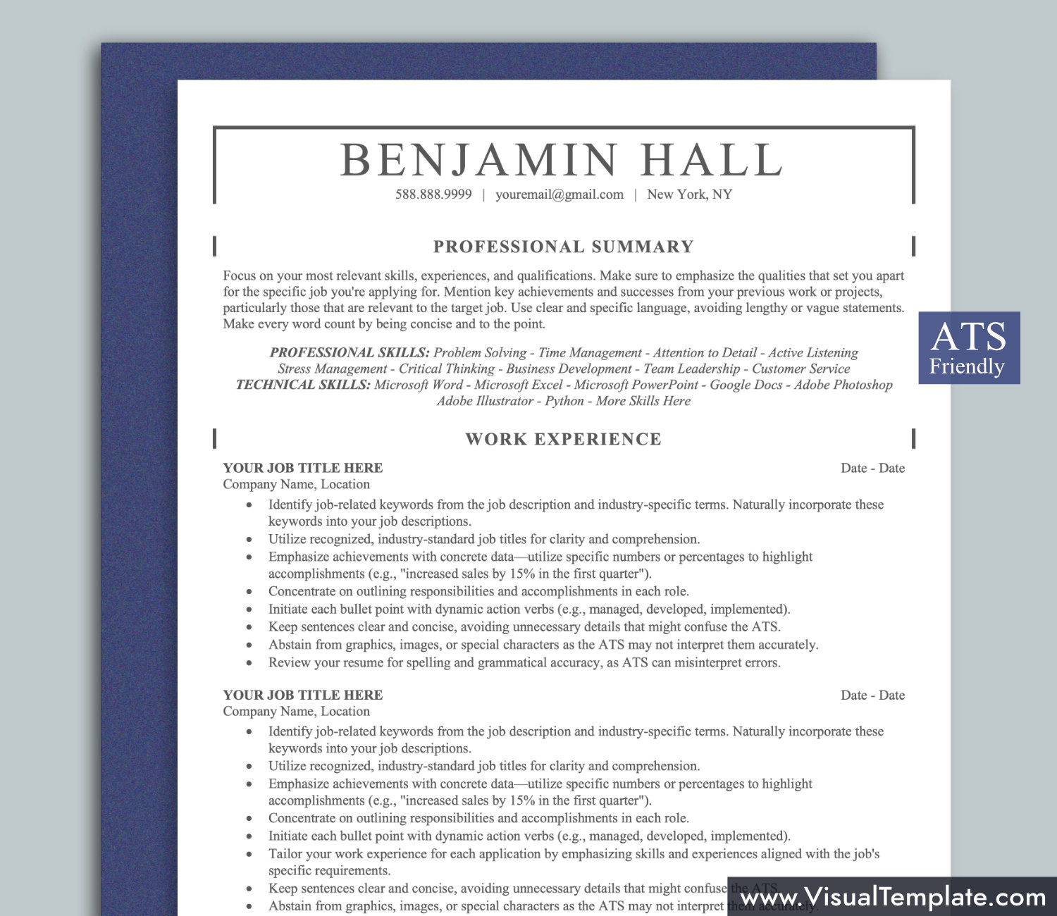 visualtemplate.com-ATS Resume Template