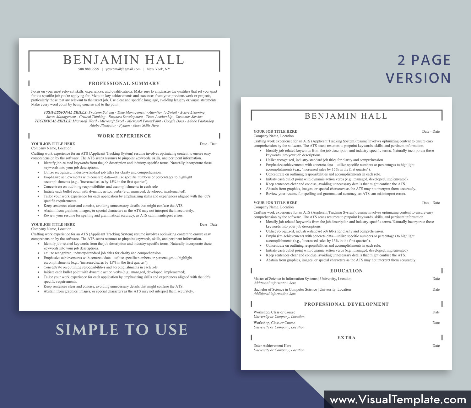 visualtemplate.com-ATS Resume Template