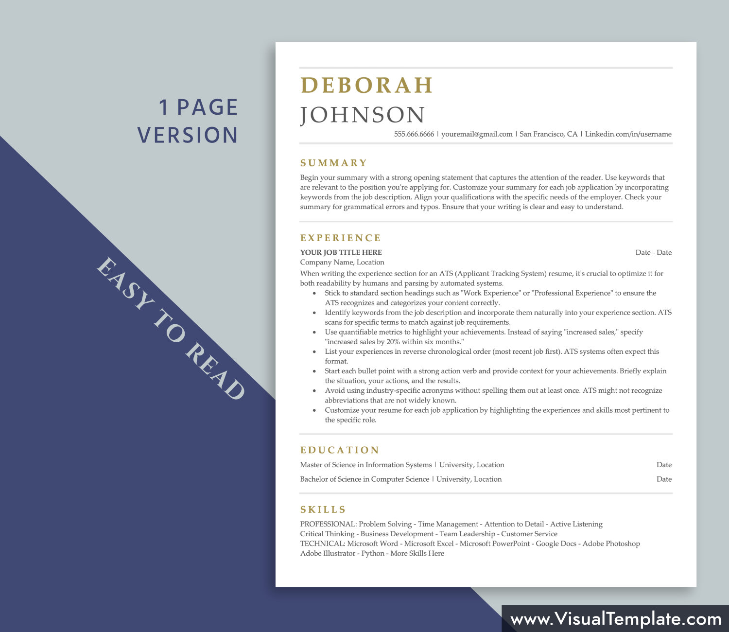 visualtemplate.com-ATS Resume Template