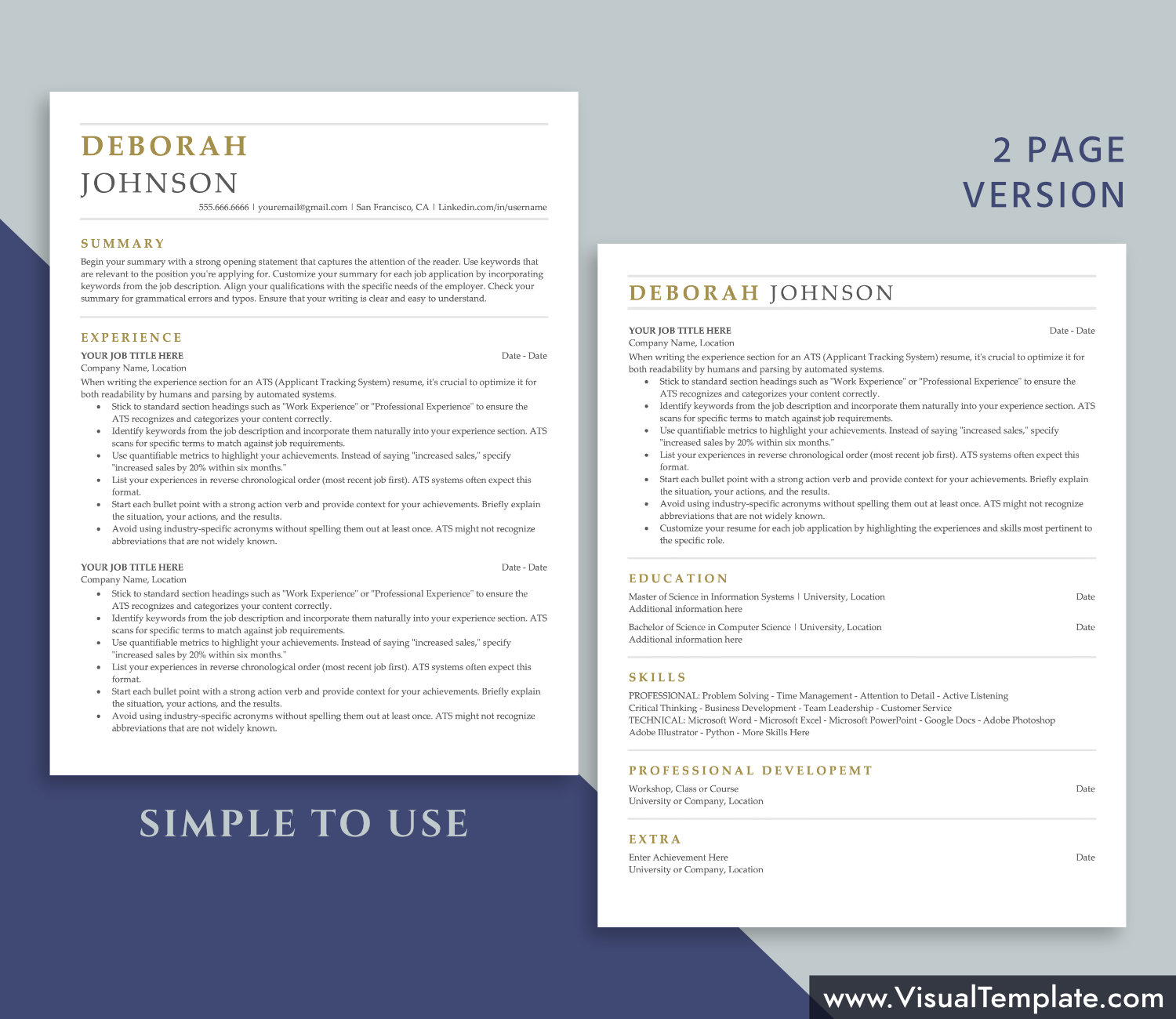 visualtemplate.com-ATS Resume Template