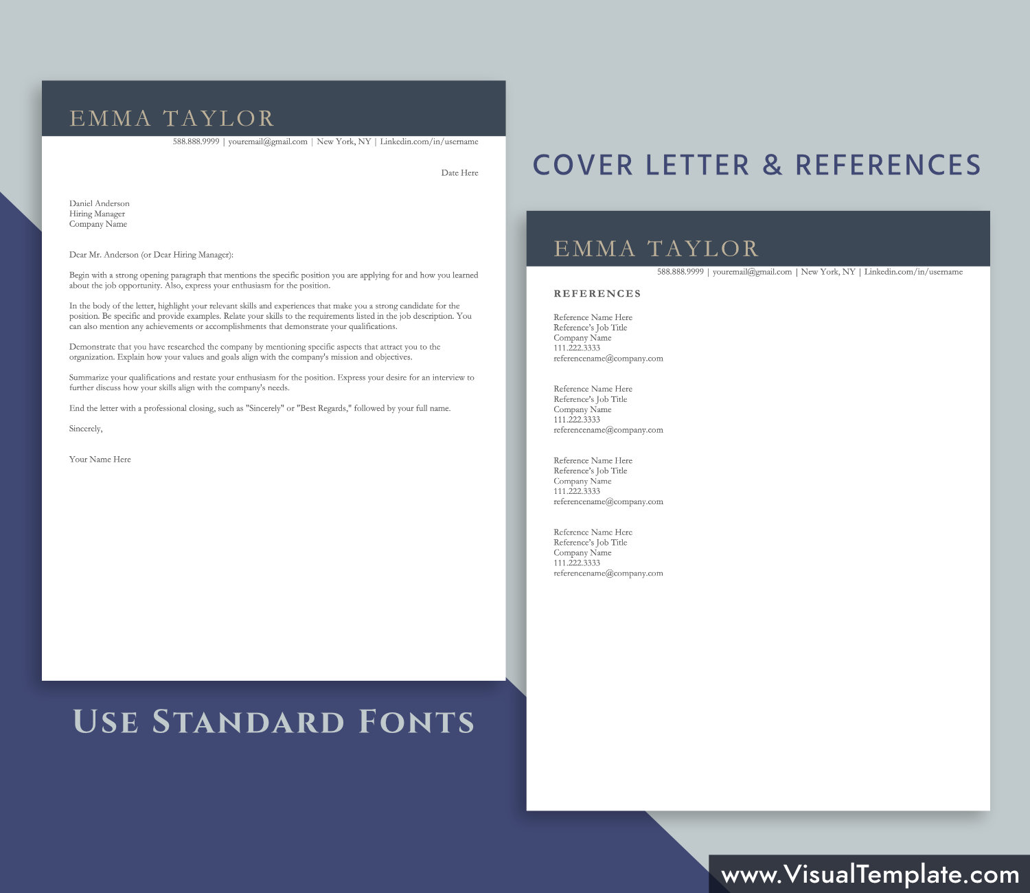 visualtemplate.com-ATS Resume Template