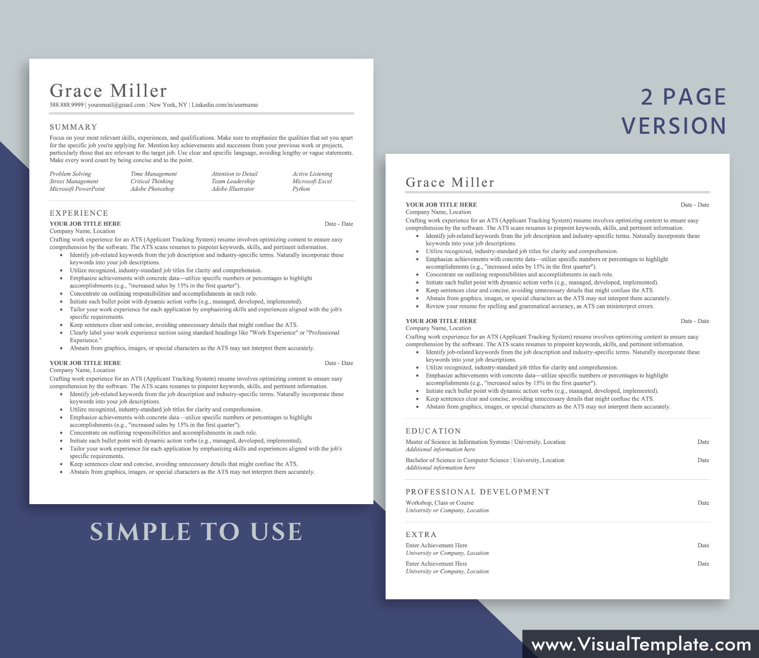 visualtemplate.com-ATS Resume Template
