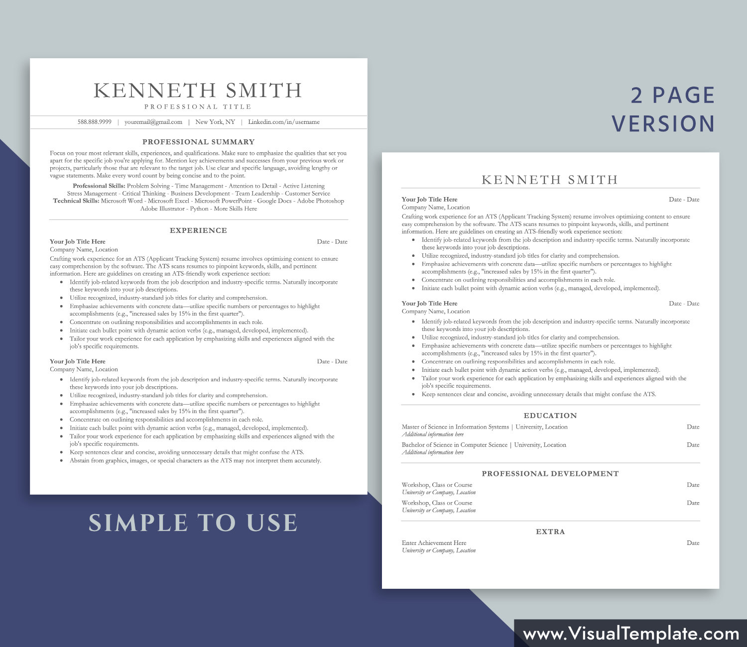 visualtemplate.com-ATS Resume Template