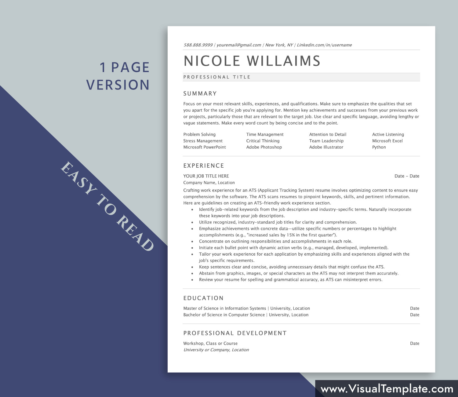 visualtemplate.com-ATS Resume Template