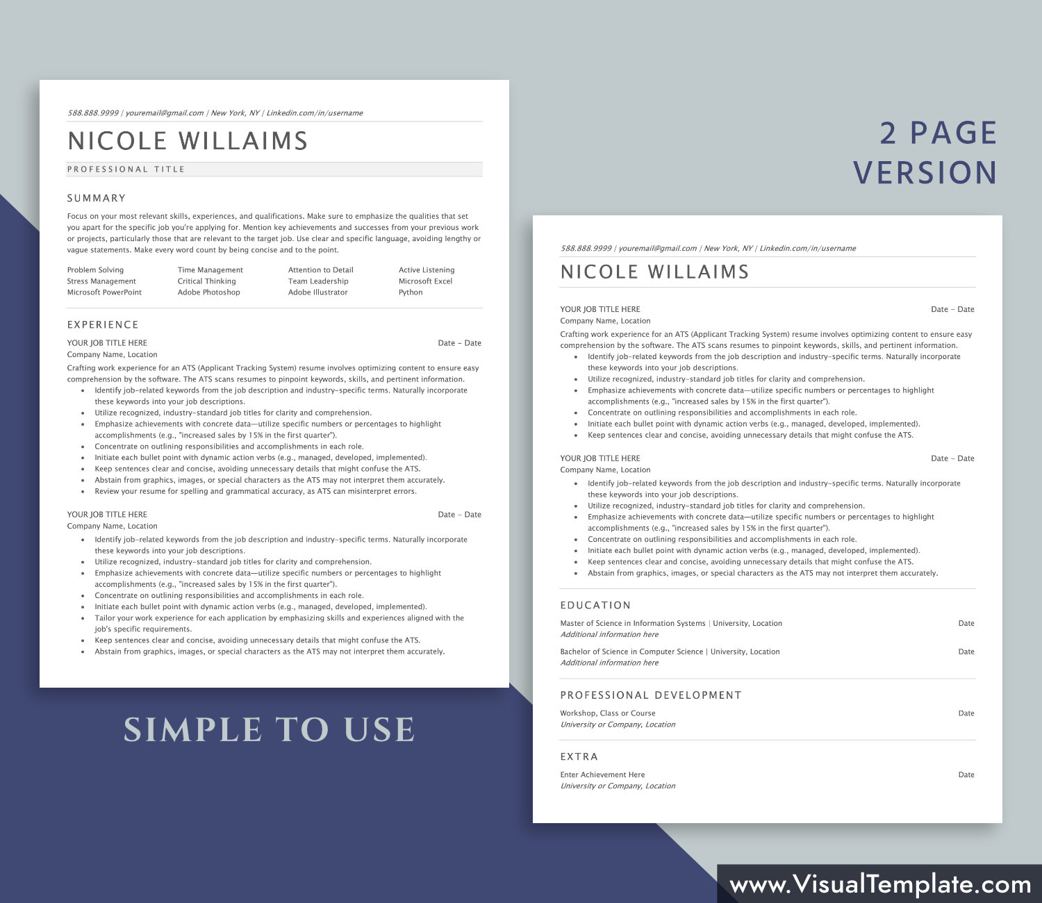 visualtemplate.com-ATS Resume Template