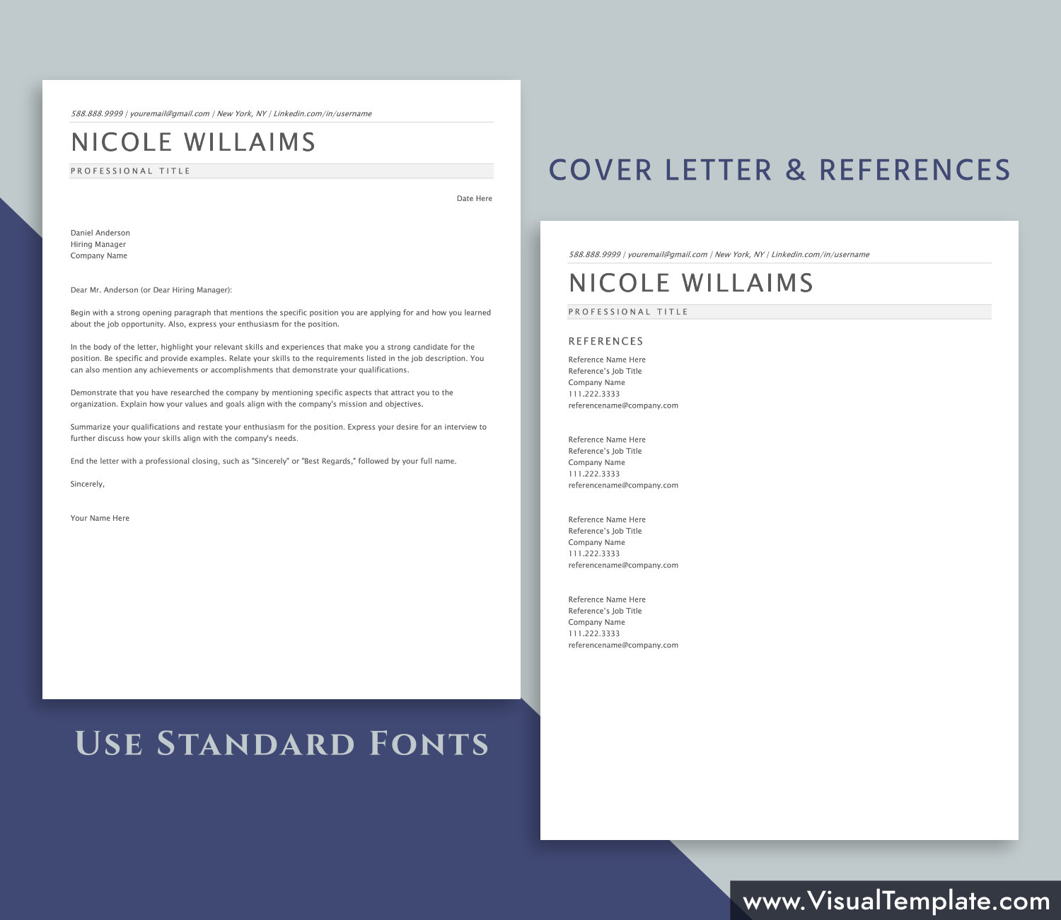 visualtemplate.com-ATS Resume Template