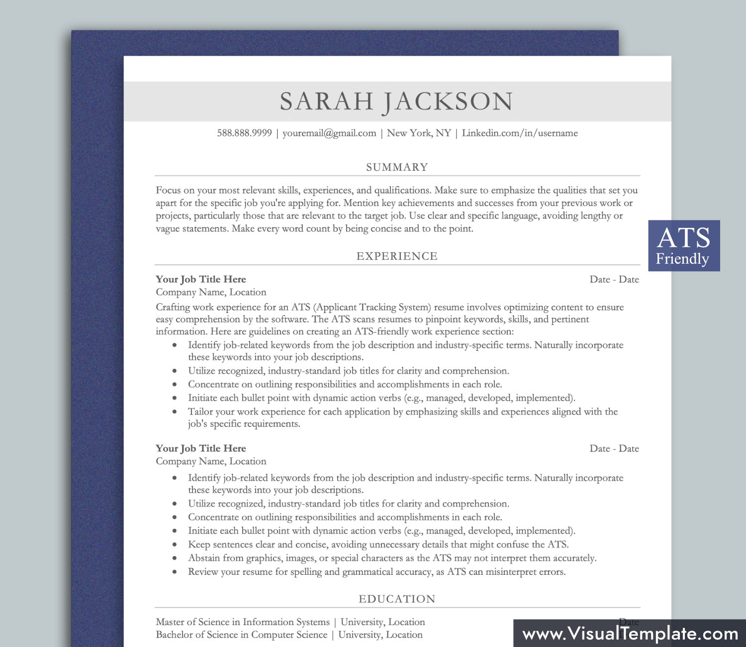 visualtemplate.com-ATS Resume Template