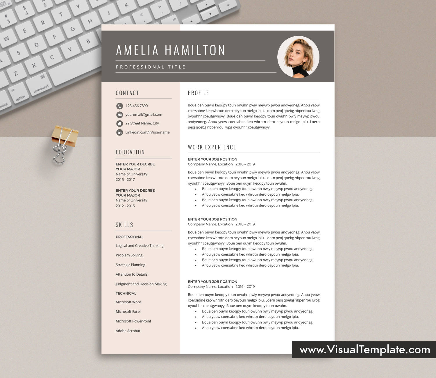 Resume Template for Microsoft Word