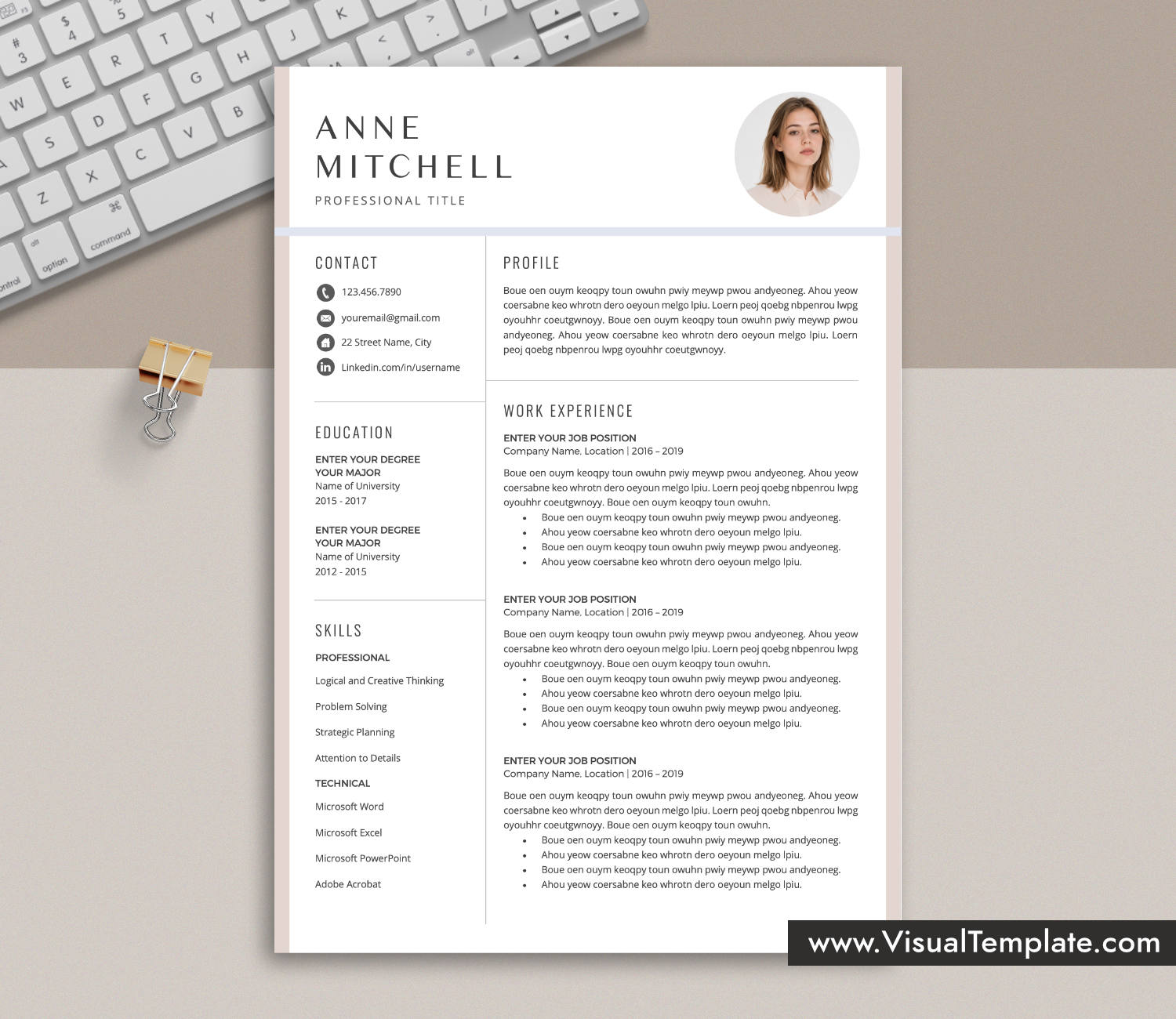 Resume Template for Microsoft Word
