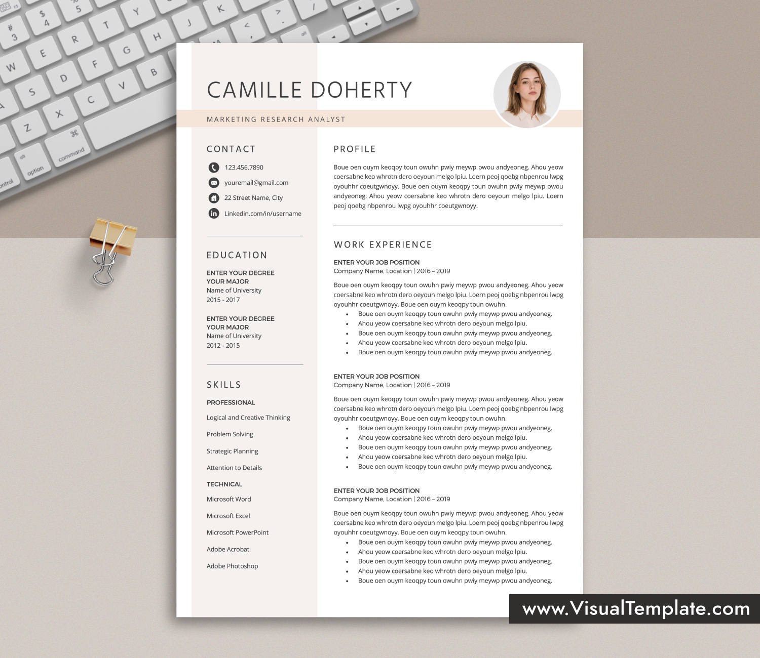 Resume Template for Microsoft Word