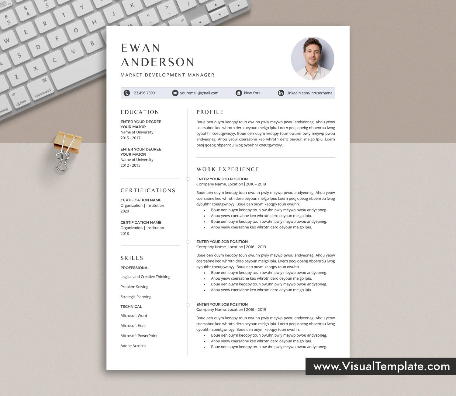 Resume Template for Microsoft Word