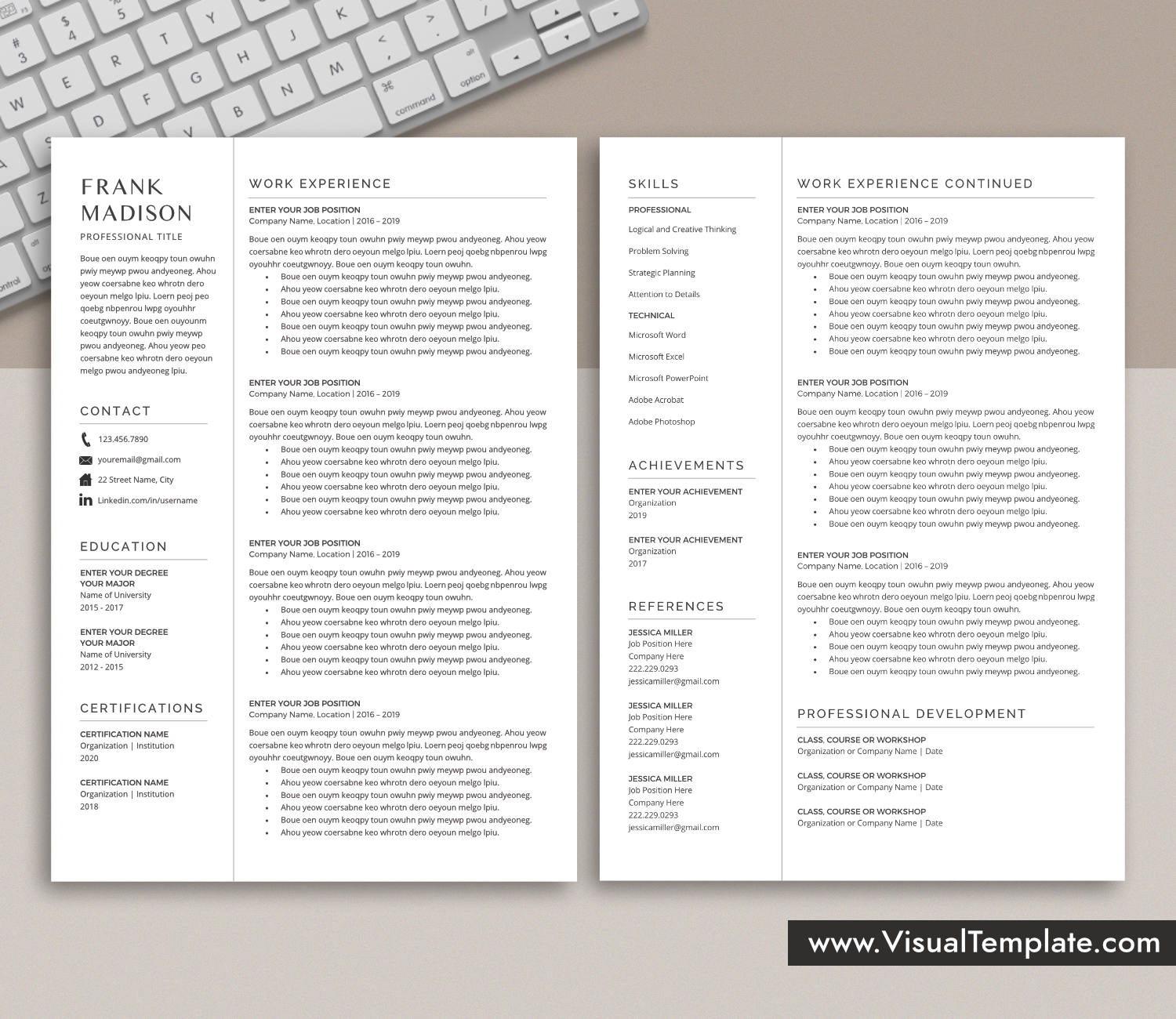 Resume Template for Microsoft Word
