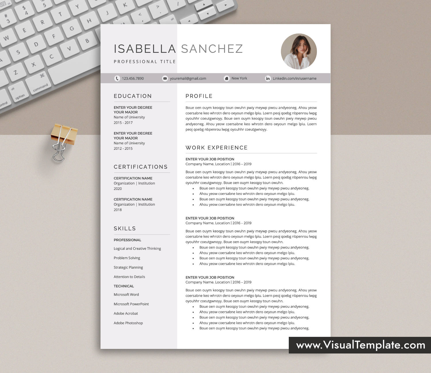Resume Template for Microsoft Word