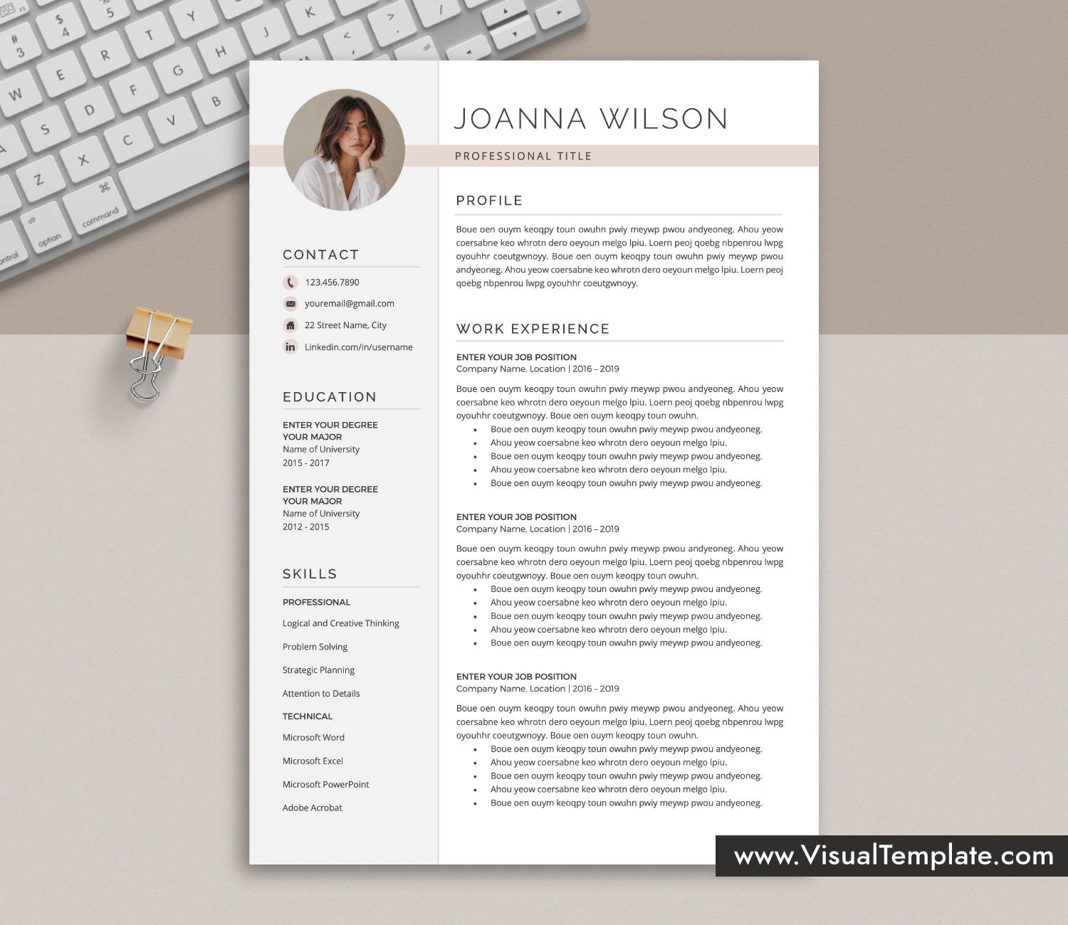 Resume Template for Microsoft Word