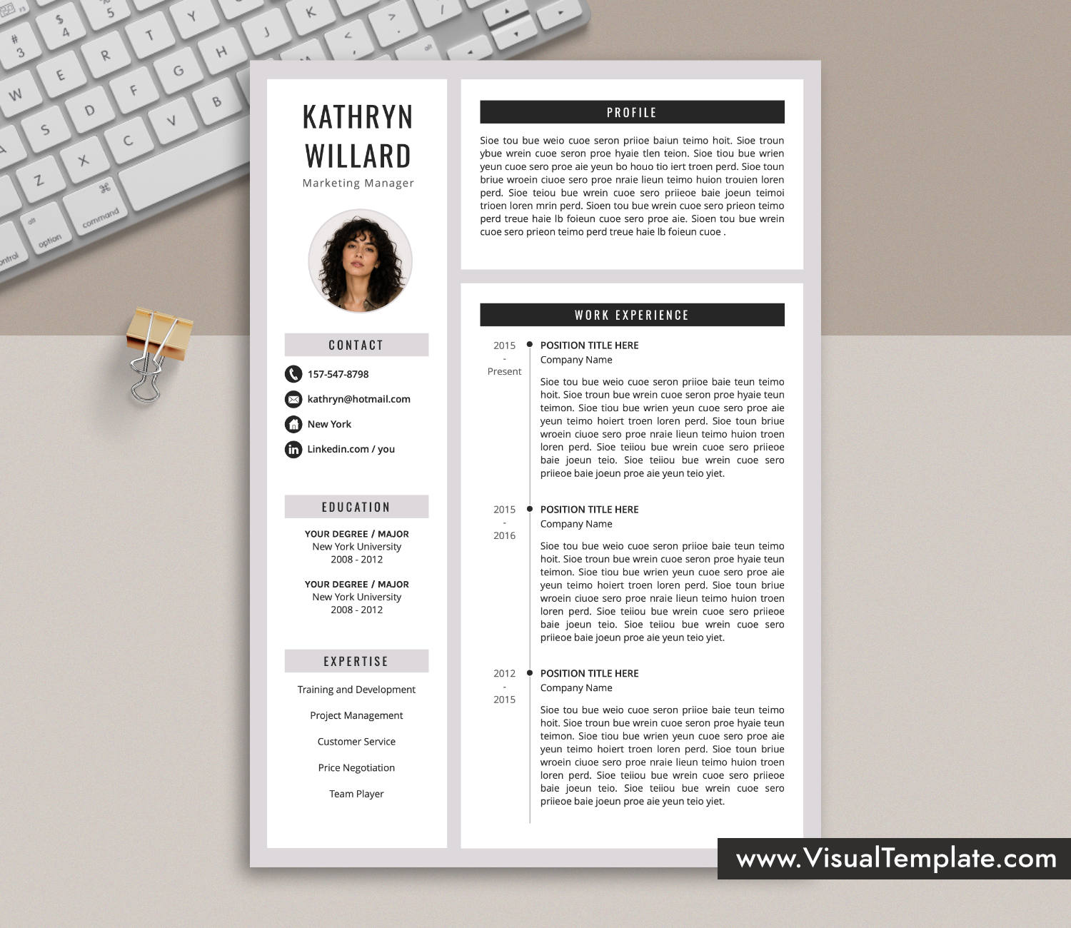 Resume Template for Microsoft Word