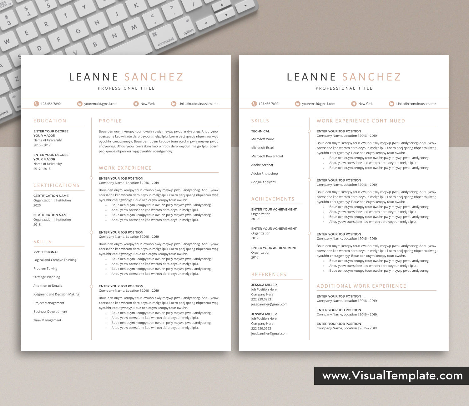 Resume Template for Microsoft Word