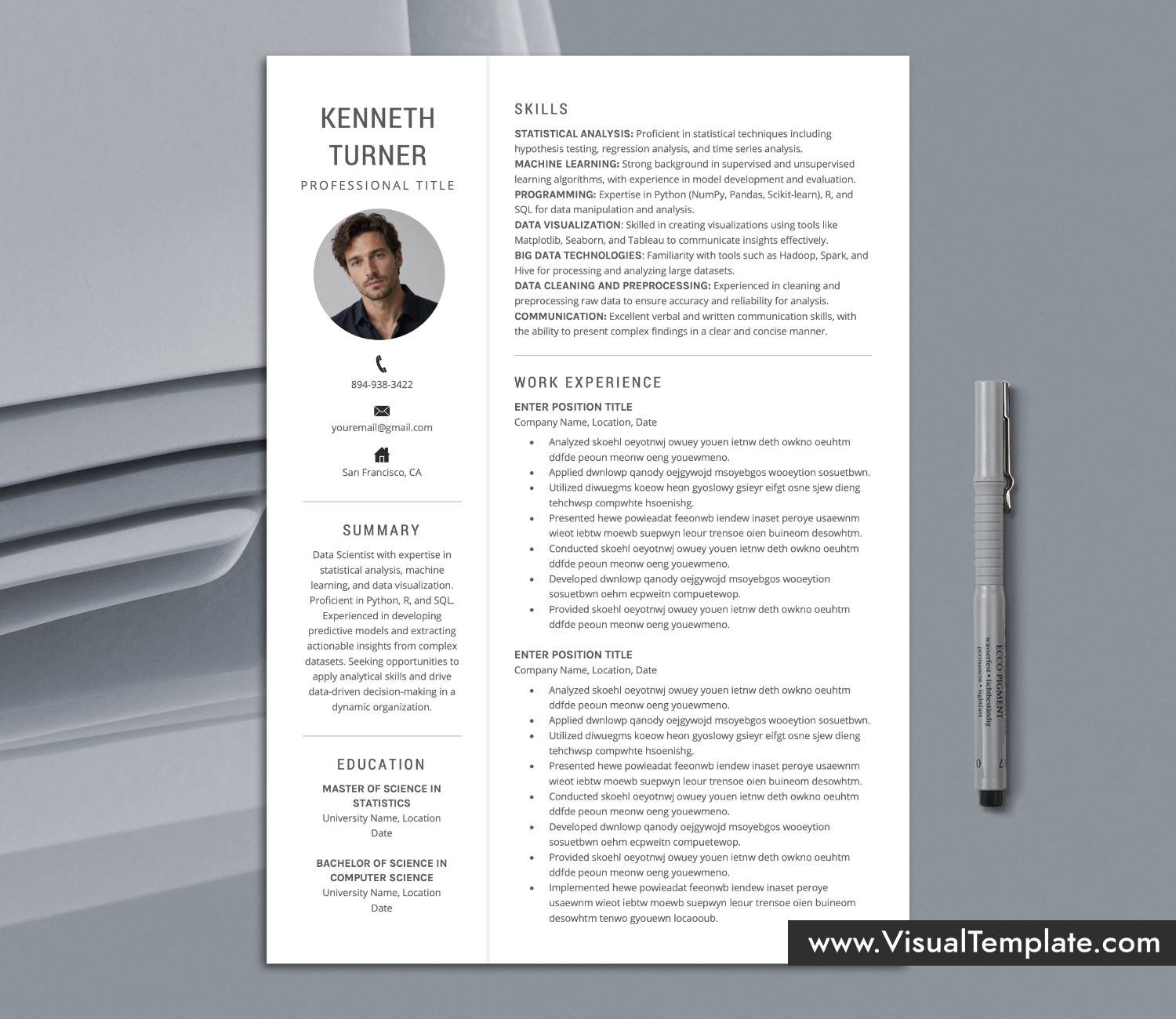 Skills-First Resume Template for Microsoft Word