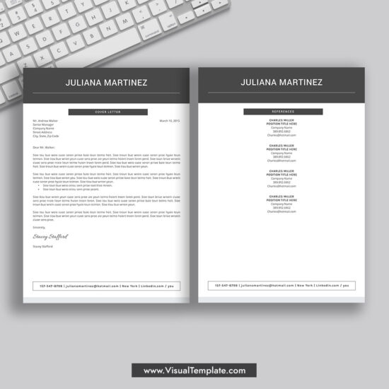 20242025 PreFormatted Resume Template with Resume Icons, Fonts and